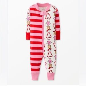 Hanna Andersson Baby Pink Dr. Seuss Grinch 2-Way Zip Sleeper Pajama Size 18-24M